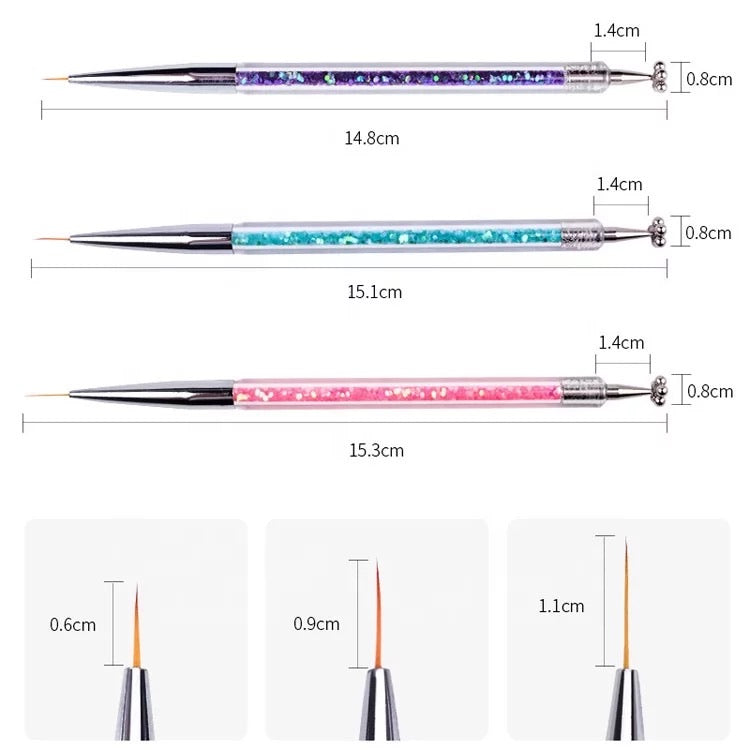 Cat Eye Magnetic & Nail Art Brush 9 mm Purple - #BCE09 - Premier Nail Supply