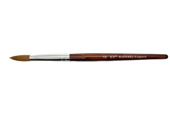 Ex-acrylic nail brush kolinsky size 16 - #BEXS16 - Premier Nail Supply