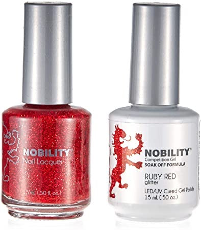 Lechat Nobility Gel Polish & Nail Lacquer - Ruby Red 0.5 oz - #NBCS107 - Premier Nail Supply