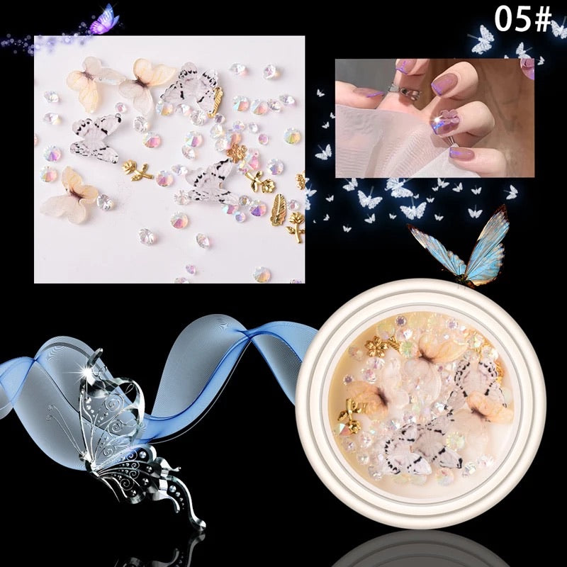3D Butterfly Nail Design 05 - Premier Nail Supply