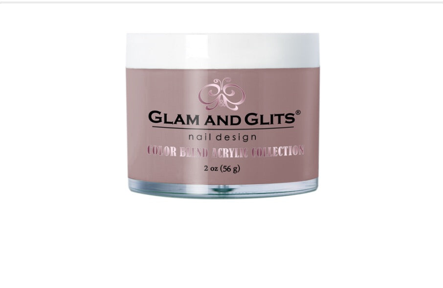 Glam & Glits Acrylic Powder Blend Color - Mocha Latte 2 oz - BL3105 - Premier Nail Supply