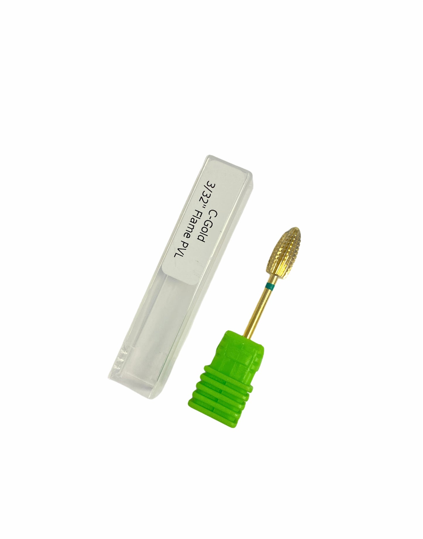 Drill Bit 3/32 Flame PVL - Coarse Gold - Premier Nail Supply