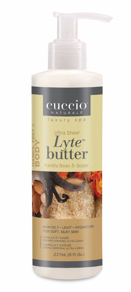 Cuccio Lyte Butter - Vanilla Bean & Sugar 8 oz - Premier Nail Supply