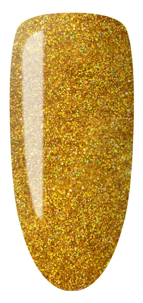 Lechat Nobility Gel Polish & Nail Lacquer - Golden Glitz 0.5 oz - #NBCS067 - Premier Nail Supply