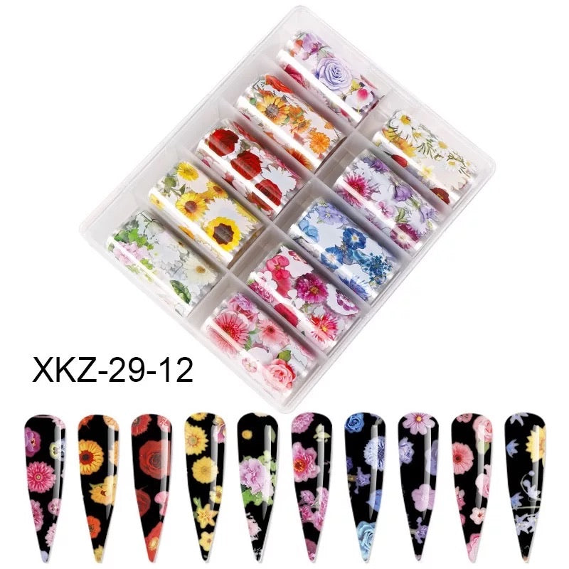 Blossom Bloom Foils - XKZ29-12 - Premier Nail Supply