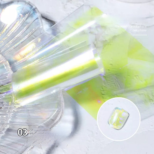 Aurora Nail Foil Yellow ANF3 - Premier Nail Supply