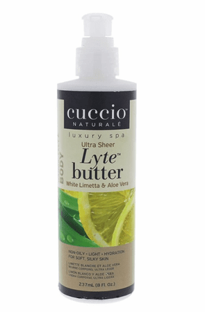 Cuccio Lyte Butter - White Limetta & Aloe Vera 8 Fl oz - Premier Nail Supply