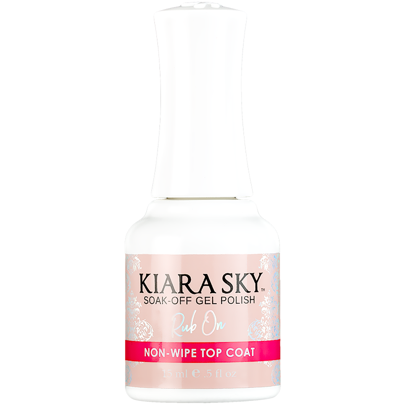 Kiara Sky Gel Rub On Non-Wipe Top Coat 0.5Oz / 15Ml - Premier Nail Supply