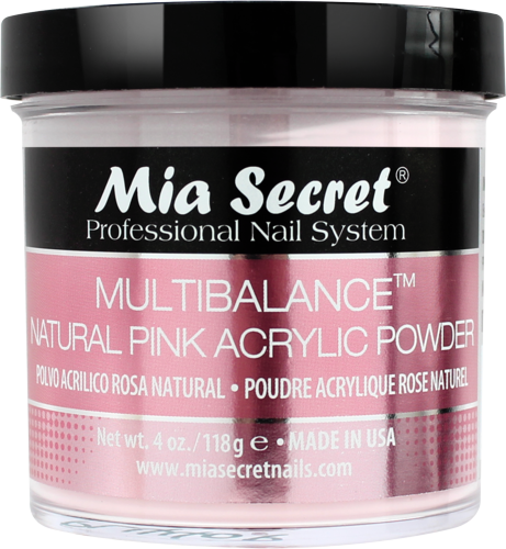 Mia Secret - Multibalance Natural Pink Acrylic Powder 1 oz - #PL420-NB - Premier Nail Supply