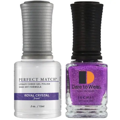 Lechat Perfect Match Gel Polish & Nail Lacquer - Royal Crystal 0.5 oz - #PMS126 - Premier Nail Supply