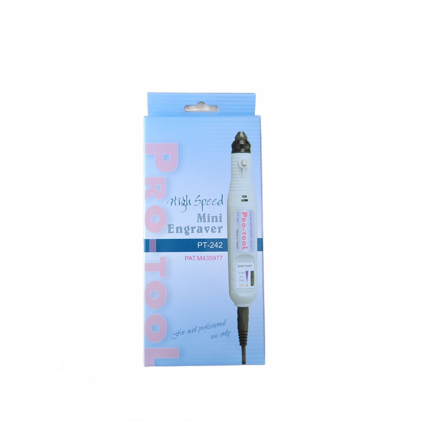 Pro-Tool Mini Engraver 23,000 rpm white - #PT242 - Premier Nail Supply