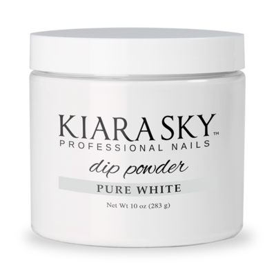 Kiara Sky - Dipping Powder - Pure White 10 oz - Premier Nail Supply