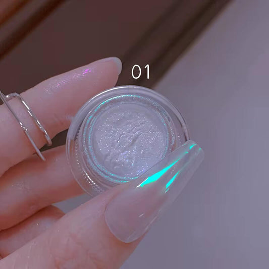 Medina - Nail Art Aurora Green Chrome Powder 1pcs