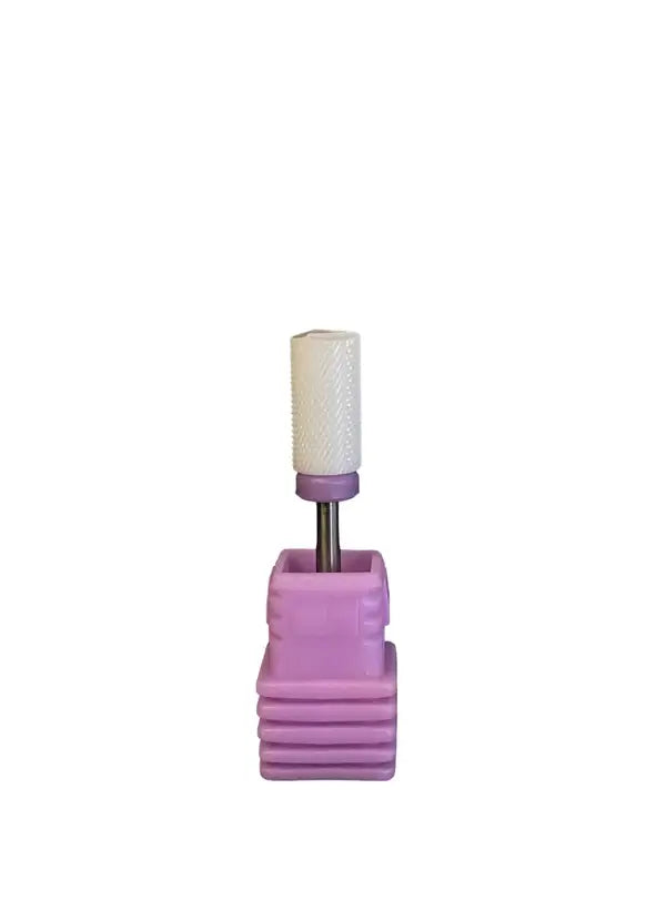 Drill Bit Ceramic White Large Barrel- Fine - Premier Nail Supply 