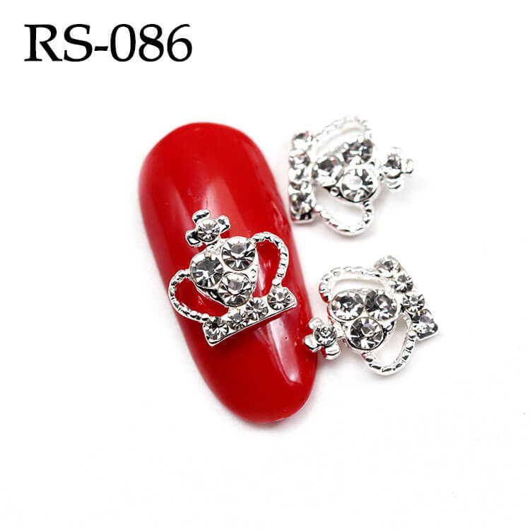 Nail Charm Silver Grown 2pcs/Bag - Premier Nail Supply 