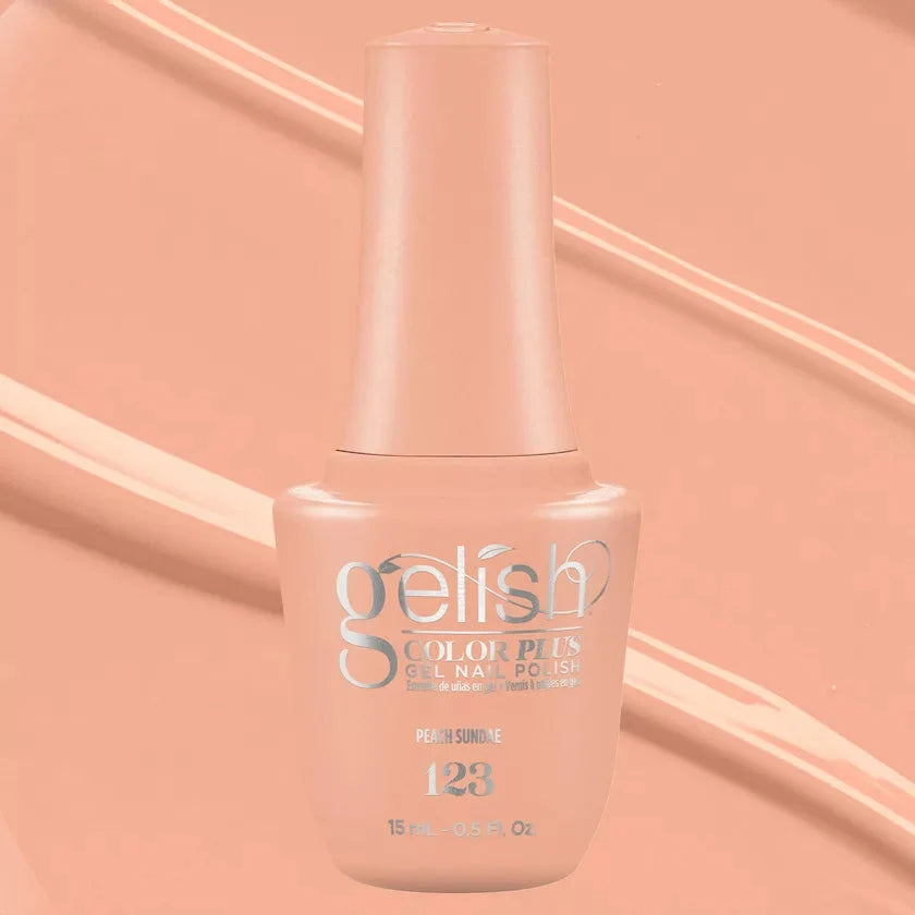 Gelish Color Plus Gelcolor - 123 Peach Sundae 0.5 oz - #1510123 Gelish