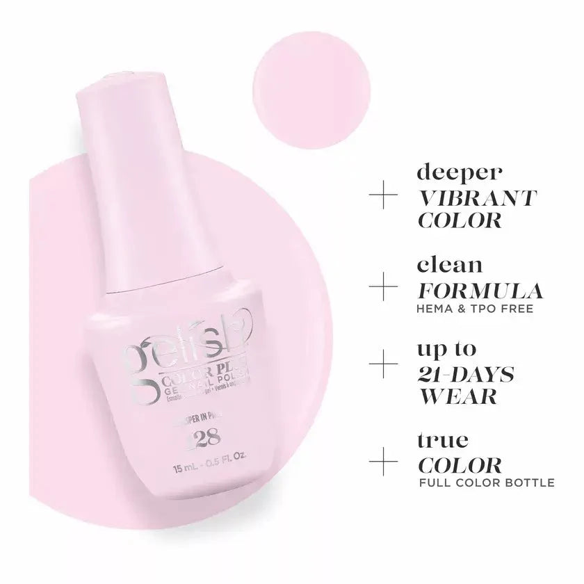 Gelish Color Plus Gelcolor - 128 Whisper In Pink 0.5 oz - #1510128 Gelish