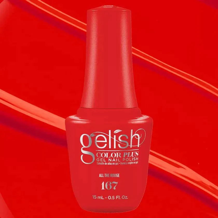 Gelish Color Plus Gelcolor - 167 All The Rouge 0.5 oz - #1510167 Gelish