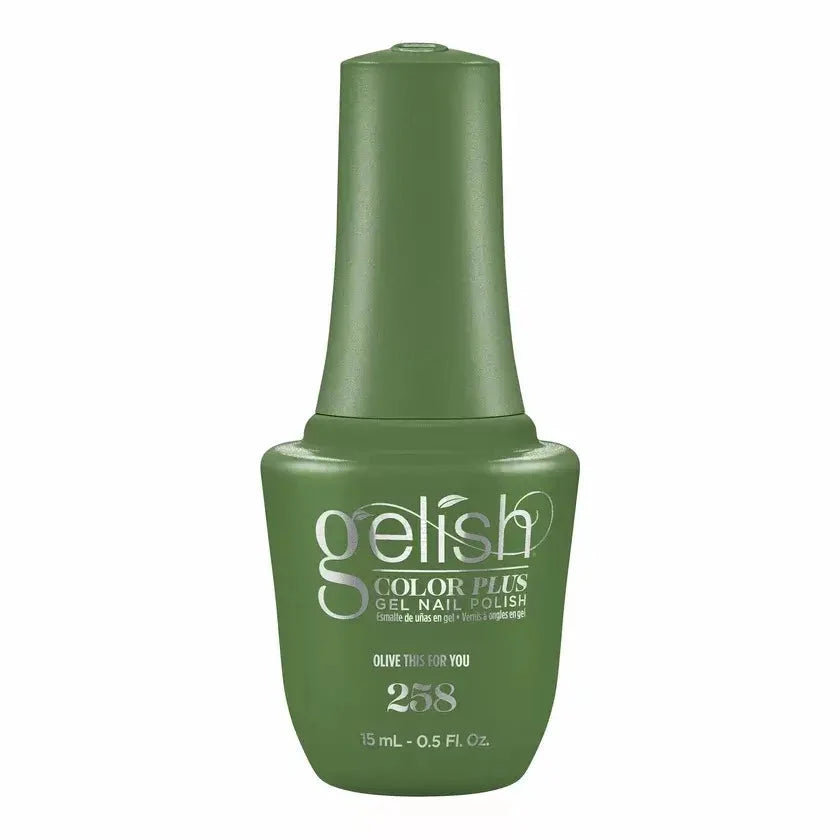 Gelish Color Plus Gelcolor - 258 Olive This For You 0.5 oz - #1510258 Gelish