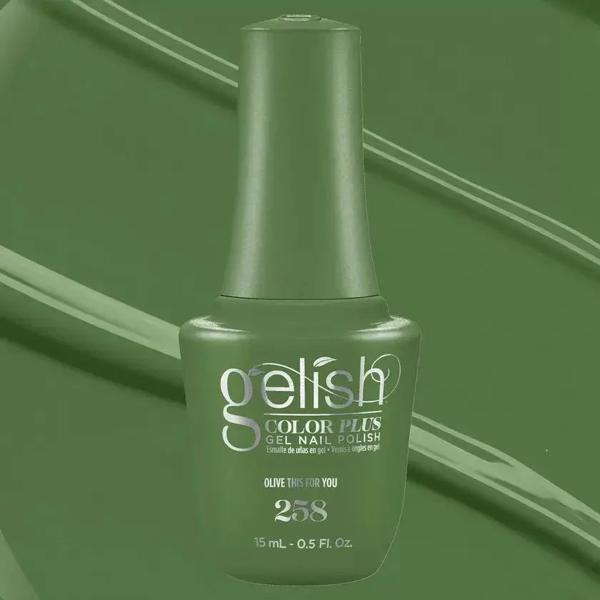 Gelish Color Plus Gelcolor - 258 Olive This For You 0.5 oz - #1510258 Gelish