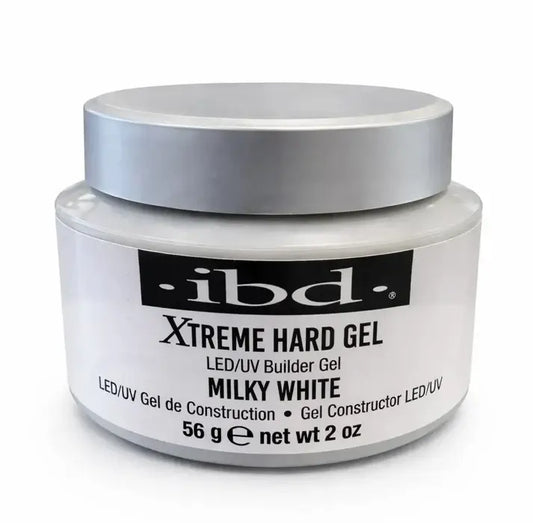 IBD Xtreme Hard Gel LED/UV Builder Gel - Milky White 2oz #23620-18