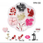 Nail Charm Valentine 3D Hearts 7Grits/Box