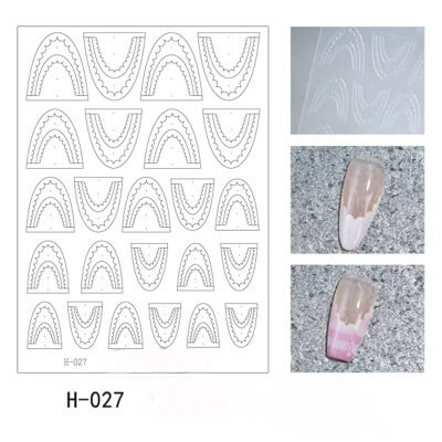 Nail Sticker French Tip Guidelines #H027