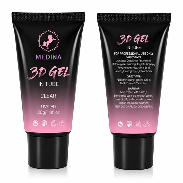 Medina- 3D Gel Clear In Tube 1oz #66634-8