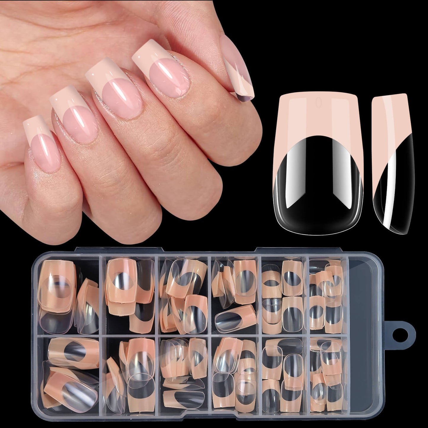 Nail French Tip Press on Soft Gel - Premier Nail Supply 