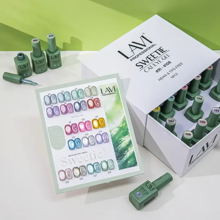 Lavi Cat Eye Gel SWEETIE Collection - 18 Colors w/ 1 Counter Display & 1 Magnet Tool
