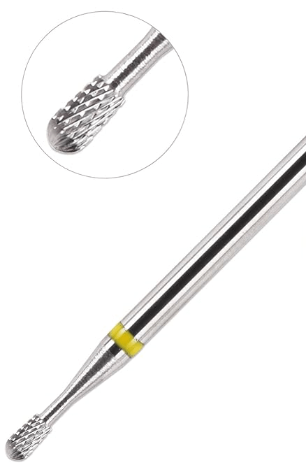 Nail Drill Bit Carbide Silver Short Shape Extra Fine - Premier Nail Supply 