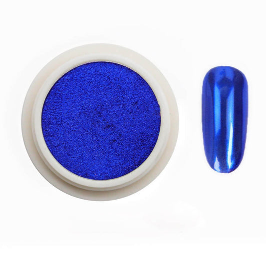 MEDINA Navy Blue Chrome Nail Powder #03 - Premier Nail Supply 