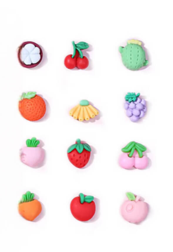 Nail Charm 3D Mix Fruit 10pcs/Bag