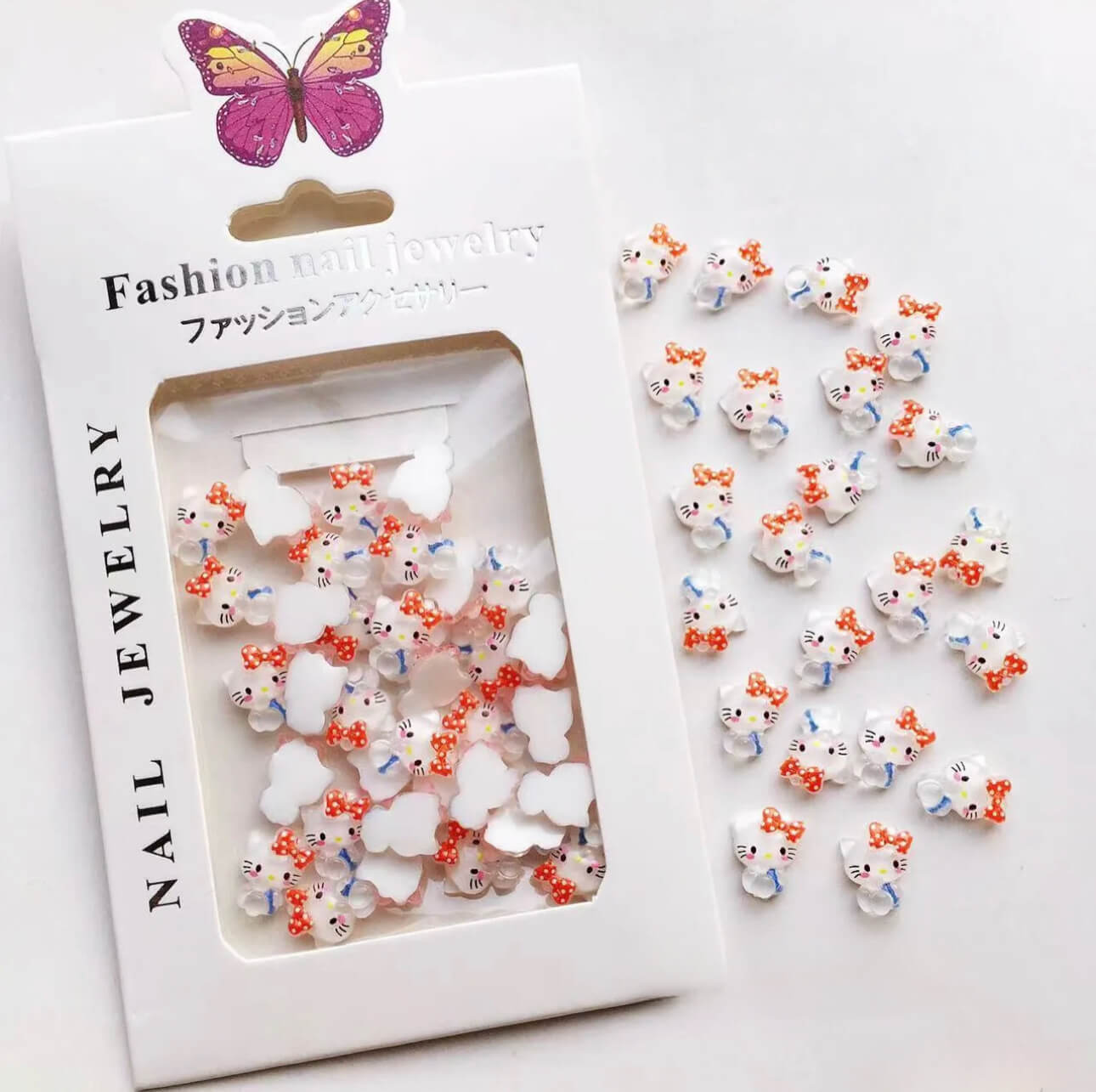 3D Resin Nail Charm Hello Kitty 30pcs/bag - Premier Nail Supply 
