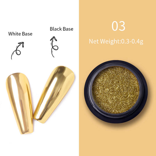 Medina Metallic Gold Chrome Nail Powder #462833