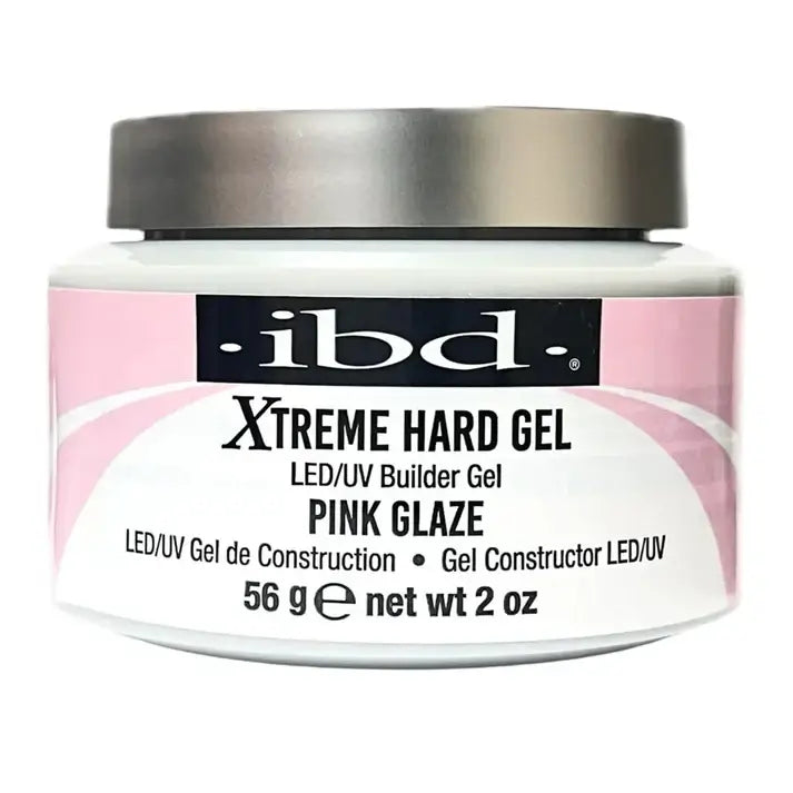 IBD Xtreme Hard Gel LED/UV Builder Gel - Pink Glaze 2oz #23622-18
