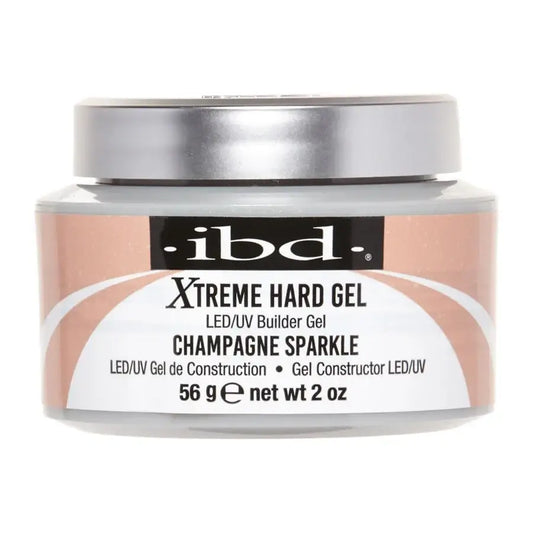 IBD Xtreme Hard Gel LED/UV Builder Gel - Champagne Sparkle 2oz #23624-18