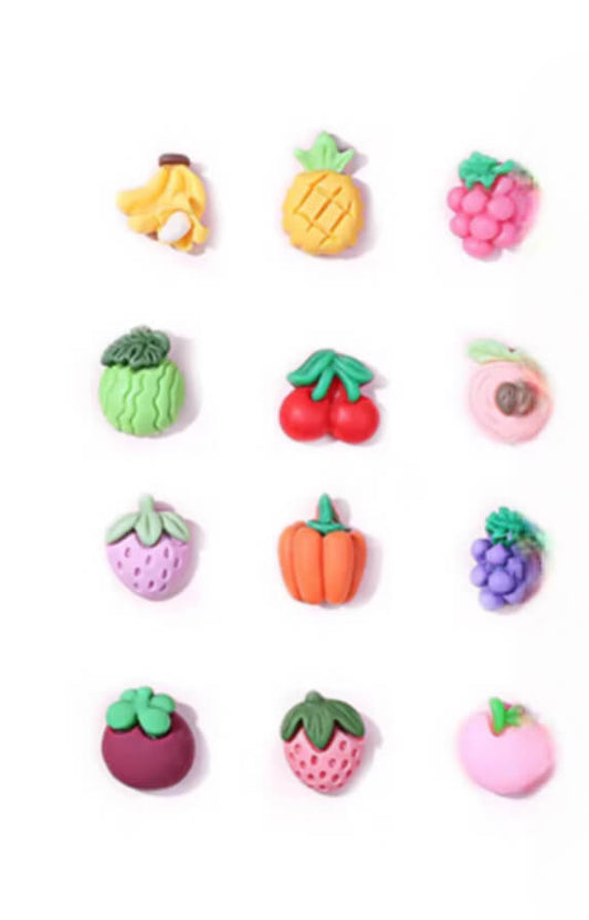 Nail Charm 3D Mix Fruit 10pcs/Bag