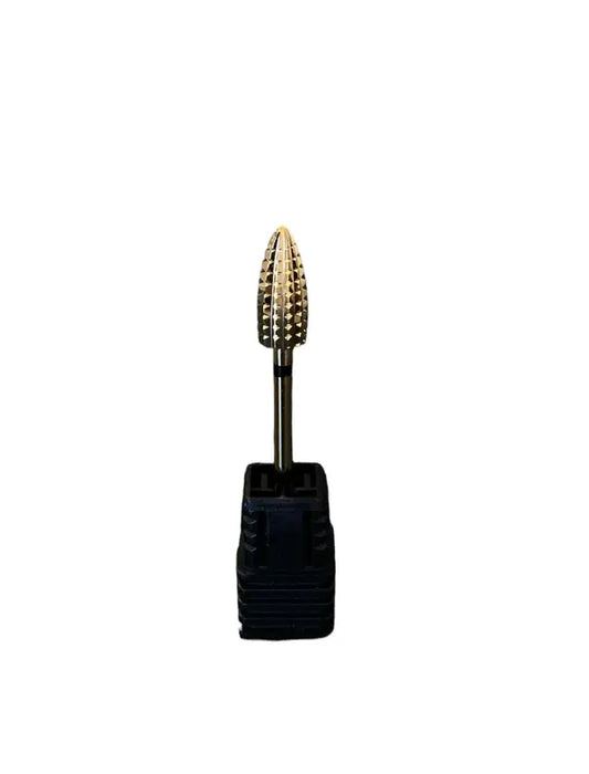 Drill Bit 3/32 Flame PVL - XCoarse Gold - Premier Nail Supply 