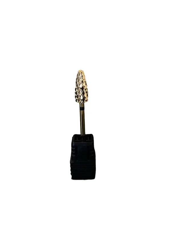 Drill Bit 3/32 Flame L - XCoarse Gold - Premier Nail Supply 