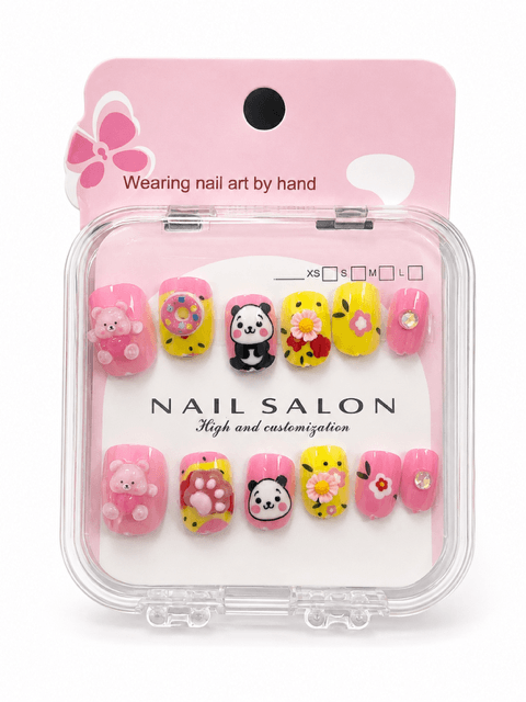 Kids Press on Nails – Cute Fake Nails for Girls | Easy Stick-On Nail Tips #4837-5