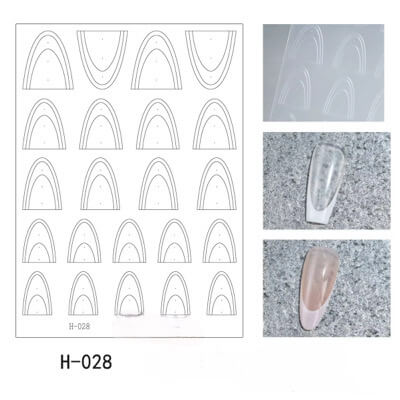 Nail Sticker French Tip Guidelines #H028