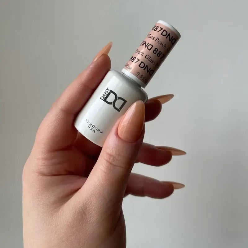 DND- Single Gel Polish Glass Peach #887