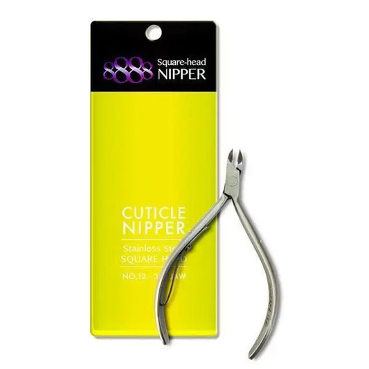 8888 Stainless Steel Cuticle Nipper Square Head #12 - 3/4 Jaw