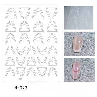 Nail Sticker French Tip Guidelines #H029