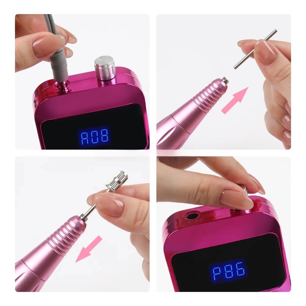 Portable Nail Drill Electric Cordless E-Files SG703 - Premier Nail Supply 