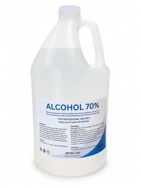 70% Isopropyl Alcohol – Professional Nail Prep & Cleaning Solution 1Gallon