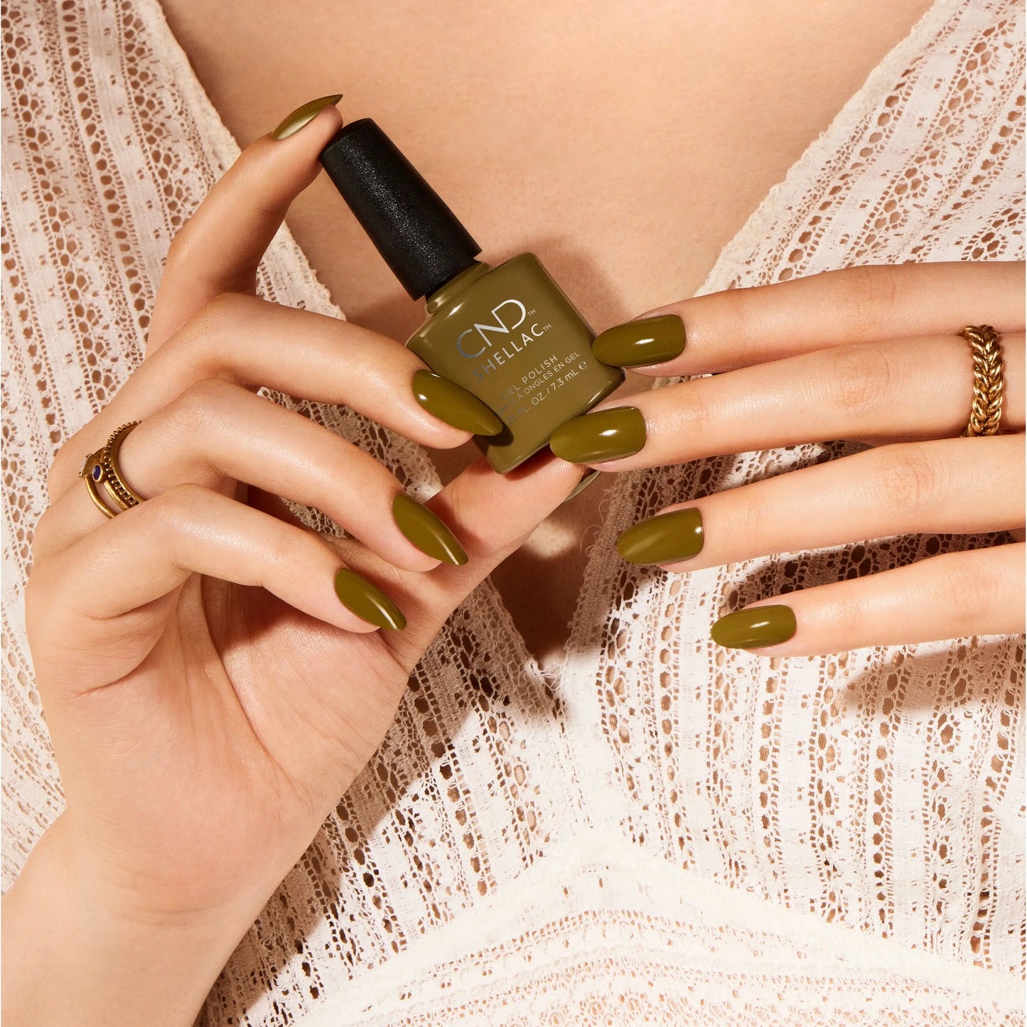 CND - Shellac Olive Grove0.25 oz