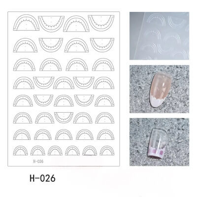 Nail Sticker French Tip Guidelines #H026