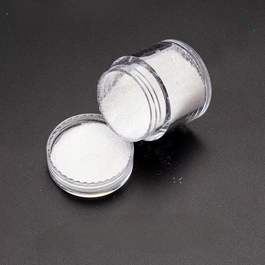 Nail Art Glitter Powder White #3388-2